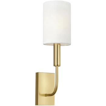 Image of Brianna 1 Light Wall Light, Burnished Brass, E14 - Elstead