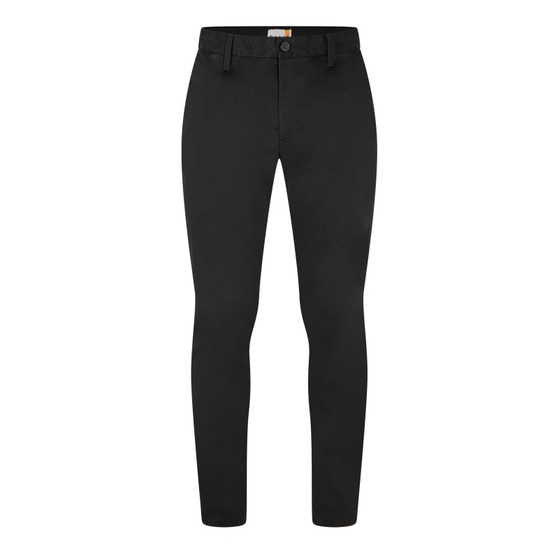 Image of Timberland Mens Twill Chino Slim Chinos Black male 30