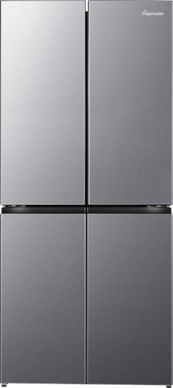 Image of Fridgemaster American Cross Door MQ79395ES Total No Frost American Fridge Freezer - Silver - E Rated, Silver