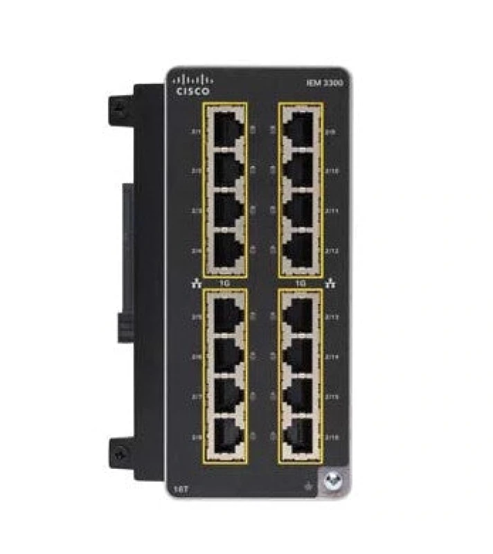 Image of Cisco Cisco Catalyst IE3300 Managed L2 Gigabit Ethernet (10/100/1000) Black IEM-3300-16T=