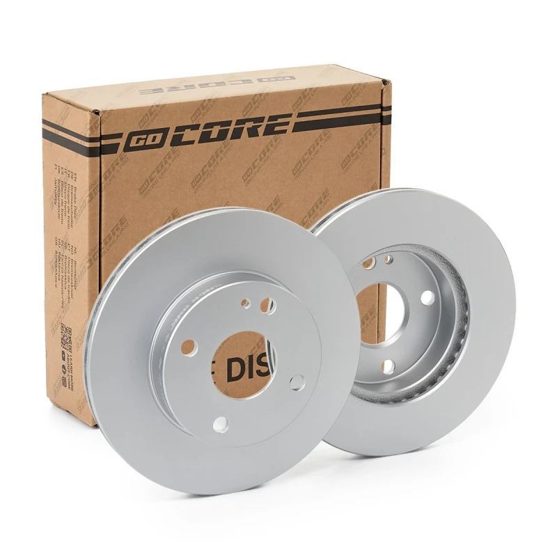 Image of goCORE GCH20634 Brake disc Front Axle, Vented, Cast Iron, Coated, without bolts/screws Cast Iron Brake Disc (82)