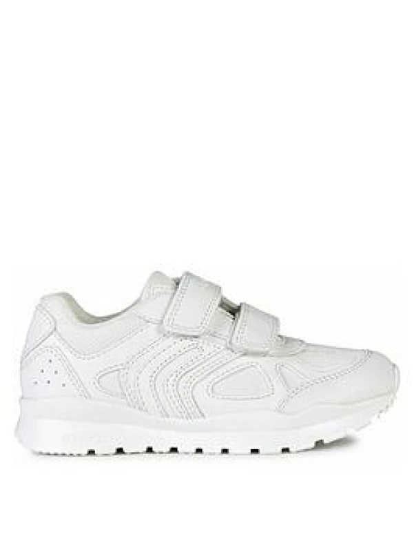 Image of Geox Boys Pavel Breathable Resistant School Trainers Shoes UK Size 1 (EU 33) White GEO025-WHITE-1