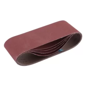 Image of Draper Cloth Sanding Belt, 100 x 610mm, Assorted Grit (Pack of 5)