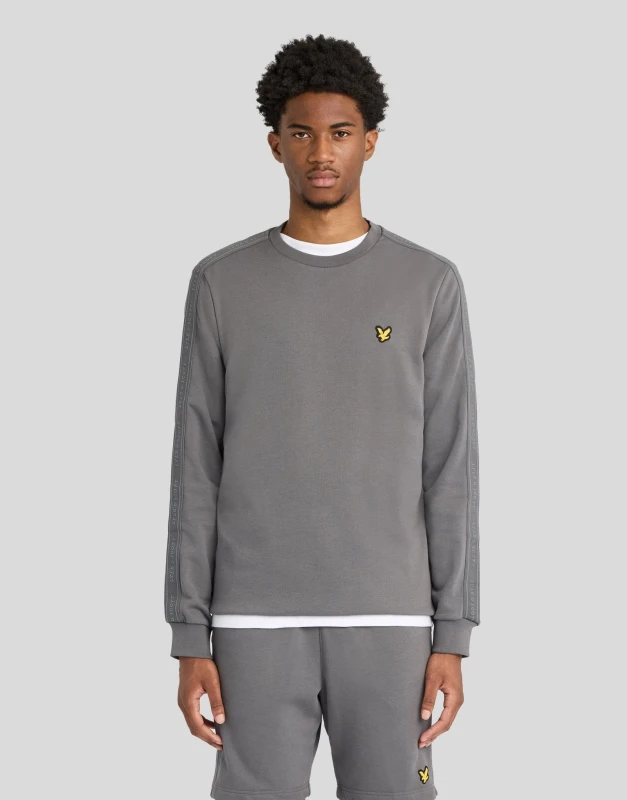 Image of Lyle & Scott Sweater Lyle & Scott Jacquard Tape Gris Male XL