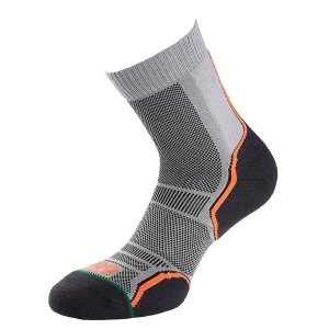 Image of 1000 Mile Trail Socks - Twin Pack Silver/Black - XLarge