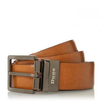 image of Dune Tan 'Opra' Reversible Leather Belt - S (28-31 inch waist) - S (28-31 inch waist)