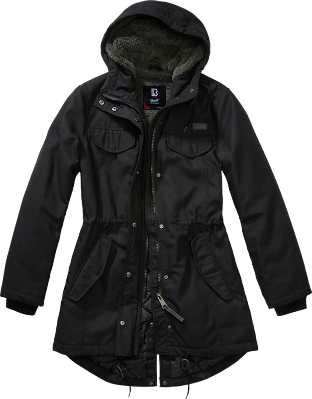 Image of Brandit Marsh Lake Ladies Jacket, black, Size XS for Women