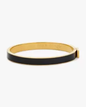 Image of Kate Spade Little Black Thin Idiom Bangle, Black, One Size