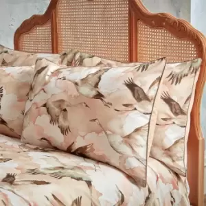 Image of Flyway Exotic Piped Pillowcase Pair Blush