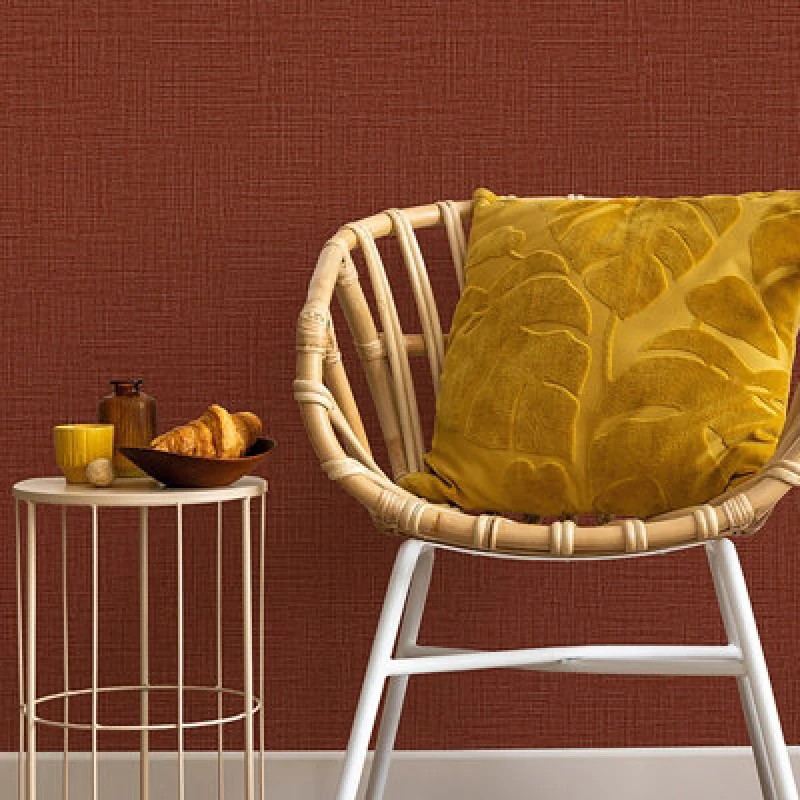 Image of Belgravia Decor Belgravia Decor Zambaiti Parati Marrakech Small Weave Red Wallpaper Red
