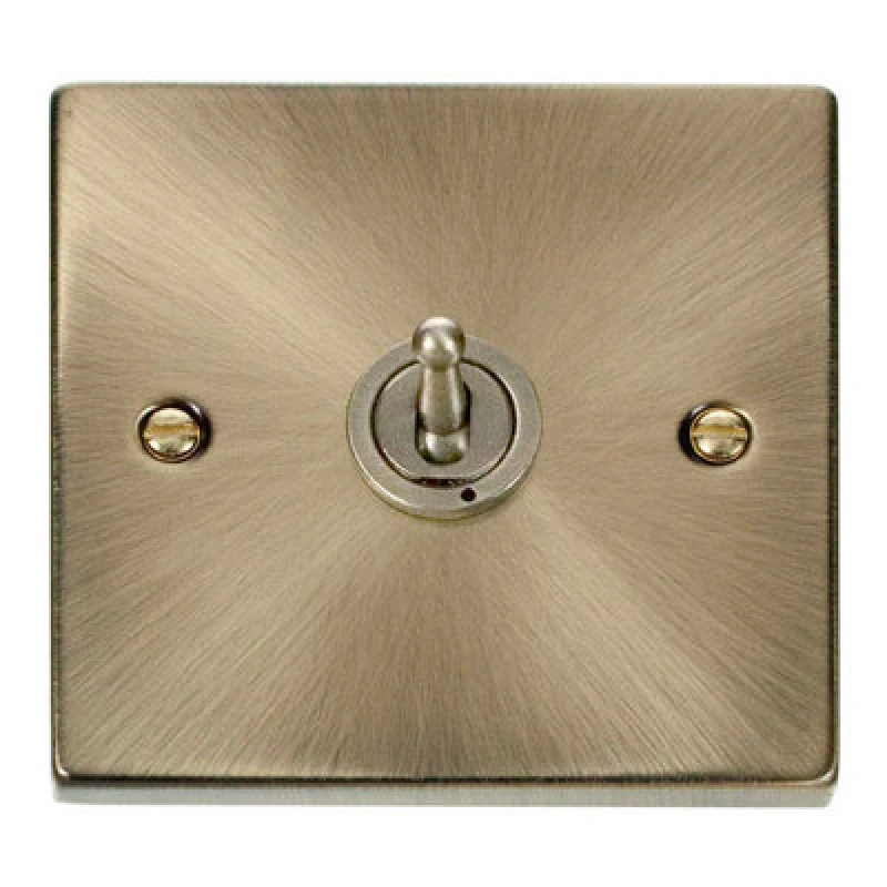 Image of SE Home Antique Brass Intermediate 10AX Toggle Light Switch Gold unisex