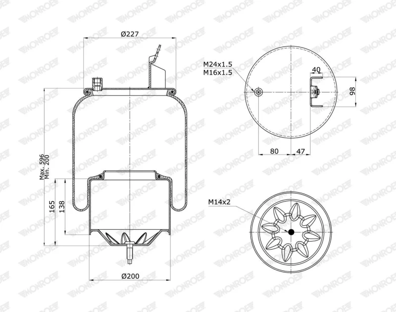 Image of MONROE Boot, air suspension MONROE ASP4131