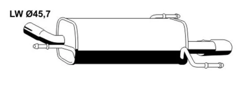 Image of Rear silencer VEGAZ OS-481ERNS