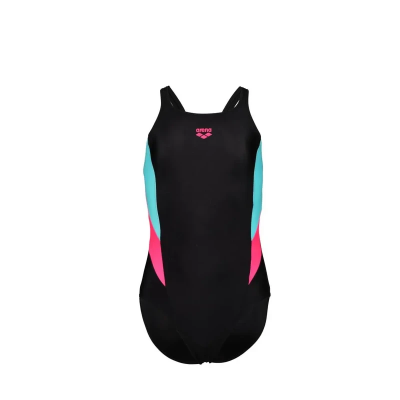 Image of One Piece swimsuit for girls Arena V Back Panel Noir Female 10/11 ans