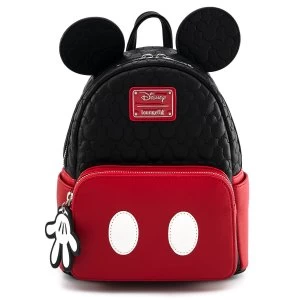 Image of Loungefly Disney Mickey Mouse Quilted Oh Boy Mini Backpack