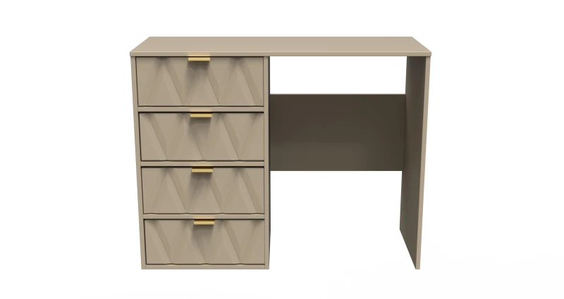 Image of Dallas 4 Drawer Vanity In Mushroom (Ready Assembled)