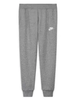 Image of Nike Girls Nsw Club Fleece Pant Lbr, Grey Heather, Size Xs=6-8 Years, Women