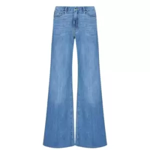 Image of GOOD AMERICAN Good Waist Palazzo Jeans - Blue
