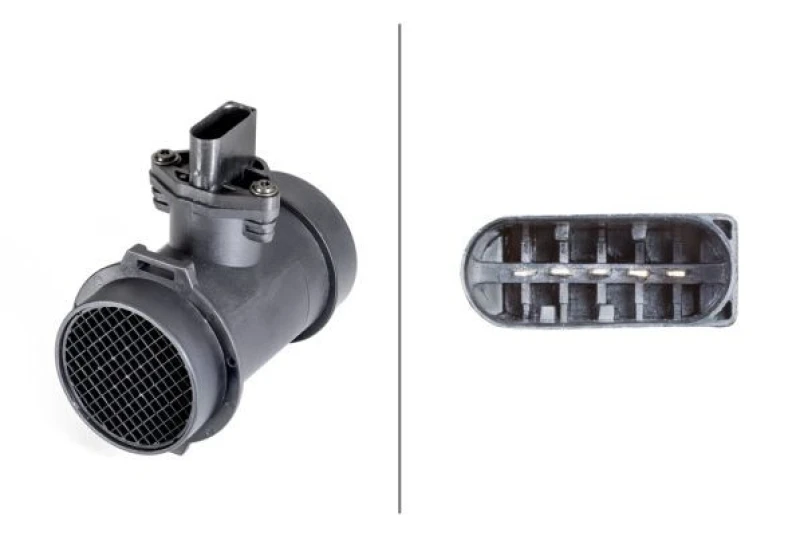 Image of HELLA Mass air flow sensor HELLA 8ET 358 095-041