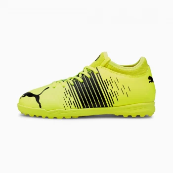 Image of PUMA Future Z 4.1 TT Youth Football Boots, Yellow Alert/Black/White Size 1 Shoes