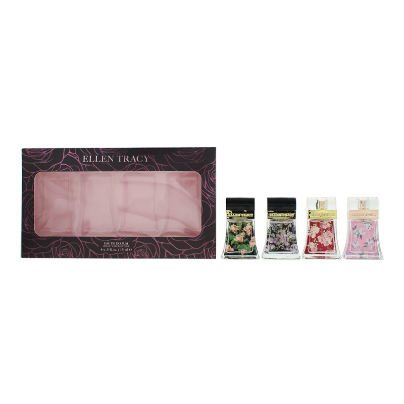 Image of Ellen Tracy Classic Florals Best Sellers Coffret 4 Piece Gift Set: Eau de Parfum 4 X 15ml