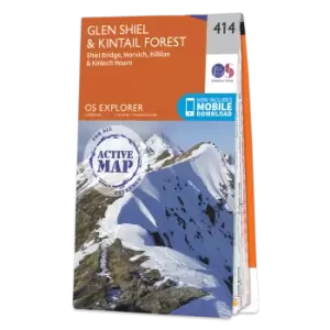 Image of Map of Glen Shiel & Kintail Forest