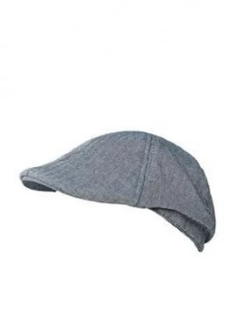 Joe Browns Joe Browns Herringbone Peaky Flat Cap, Blue, Size S/M, Men