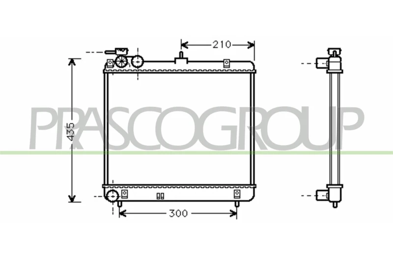 Image of PRASCO Engine radiator PRASCO HN320R001
