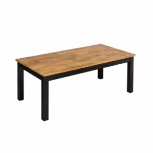 Image of LPD Copenhagen Coffee Table Black Frame-oiled Wood