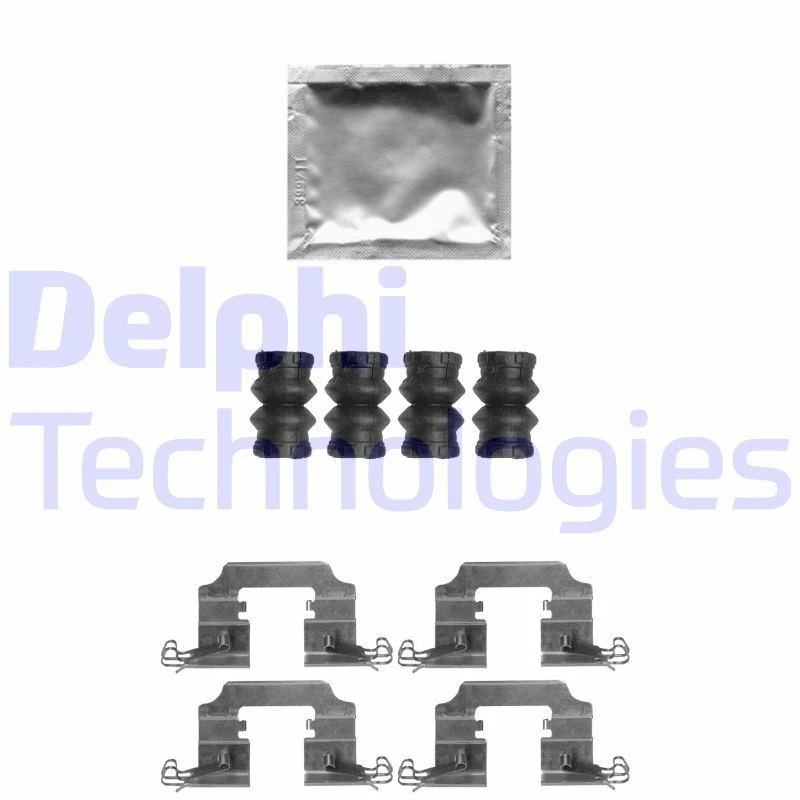 Image of DELPHI Brake pad fitting kit DELPHI LX0650
