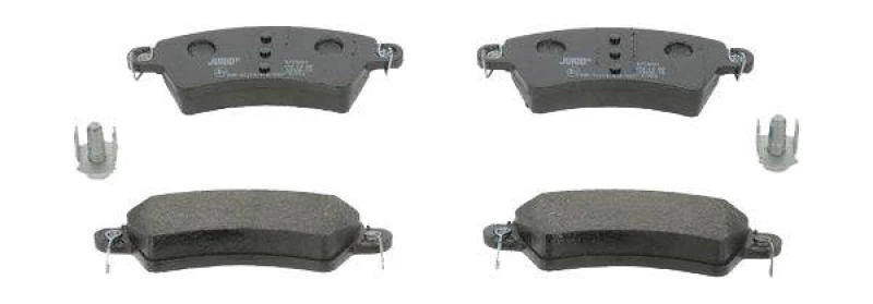 Image of JURID 571965J Brake pad set not prepared for wear warning indicator, with accessories Brake Pad Set,disc brake (402)