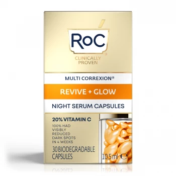 image of RoC Multi Correxion Revive & Glow Vitamin C Night Serum Capsules