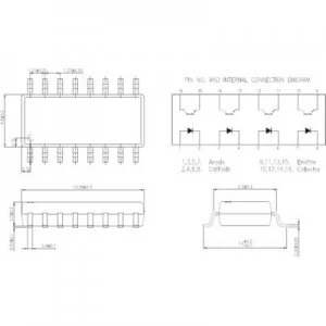 Image of Isocom Components IS2801 4 Optoisolator