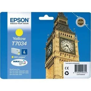 Image of Epson Big Ben T7034 Yellow Ink Cartridge
