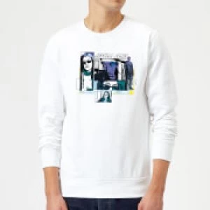 Image of Marvel Knights Jessica Jones Comic Panels Sweatshirt - White - L