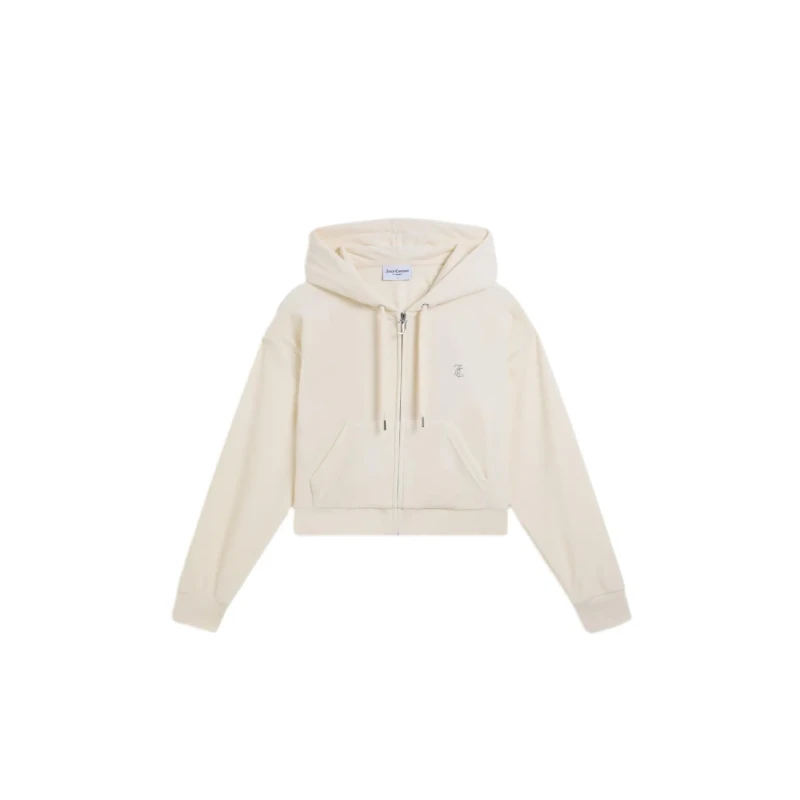 Image of Juicy Couture Womens zip-up hoodie Juicy Couture Iccle Outline Beige Female L