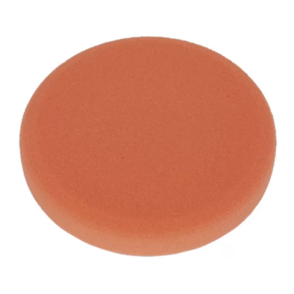 Image of Sealey PTCCHV150O Buff & Polishing Foam Head Hook & Loop Ø150 x 25mm Orange/Firm