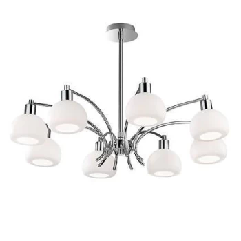 image of Tokyo 8 Light Multi Arm Ceiling Pendant Chrome, E14