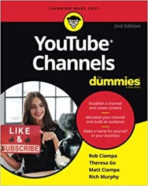 Image of YouTube channels for dummies by Rob Ciampa