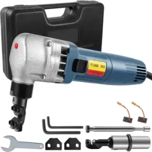 Image of VEVOR Electric Metal Nibbler, 380W 0.07" Nibbler Metal Cutter, 1800RPM High Speed Rotor Metal Nibbler, 220V w Replaced Blades Storage Case Sheet