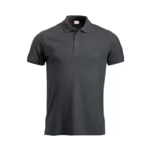 image of Clique Mens Manhattan Polo Shirt (3XL) (Anthracite Melange)