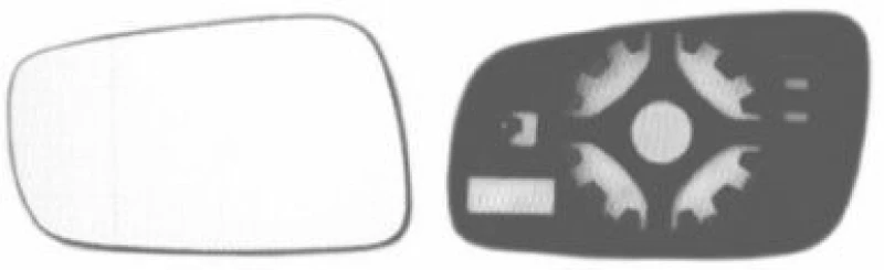 Image of VAN WEZEL Wing mirror glass VAN WEZEL 7620837
