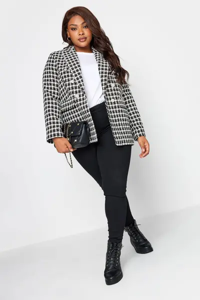 Image of Yours Boucle Blazer Black