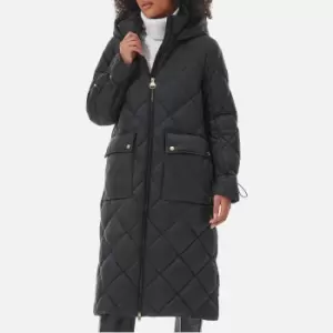 Image of Barbour International Womens Boulevard Quilted Coat - Black - UK 8 - UK 10