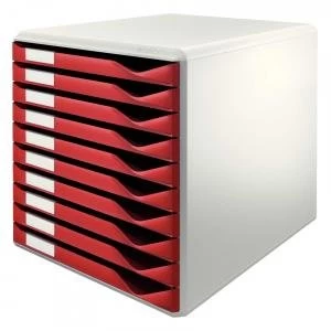 Image of Leitz Garnet Red Form Set 52810028