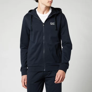 Image of EA7 Mens Core ID Hooded Tracksuit - Night Blue - L