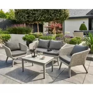 image of Norfolk Leisure Chedworth Outdoor Lounge Set - Grey