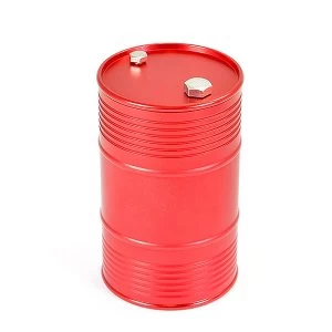 Image of Fastrax Aluminium Anodised Oil Drum W/Removable Lid - Red