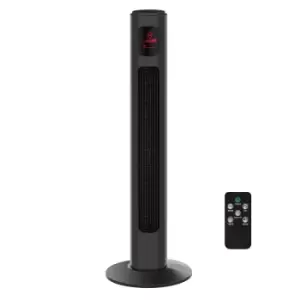Image of Homcom 38" LED Tower Fan 70 Oscillation 3 Speed 3 Mode Remote Controller Grey