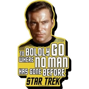 image of Retro Captain Kirk Quote Star Trek Magnet